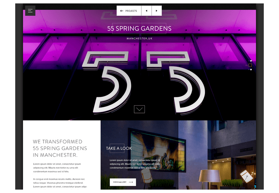 Pirocensocuda created the website for construction company ARCO to present their services